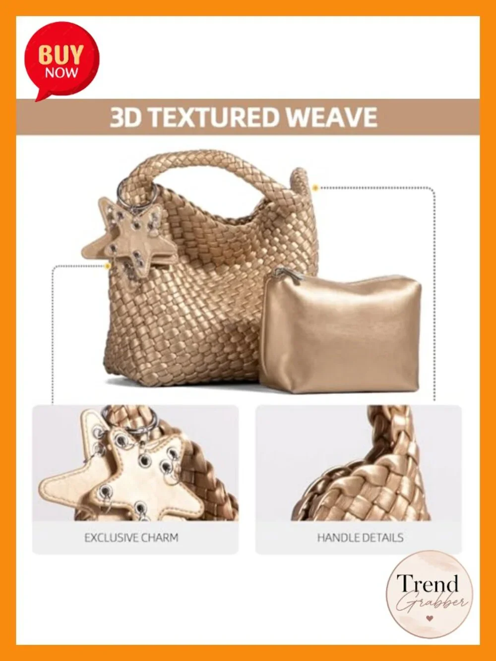 Handcrafted Cross Weave Women's Hobo Shoulder Bag Slouchy Tote Luxury Textured